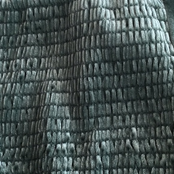 ABERCROMBIE GREEN VELVET BUSTIER Lace trim crop top - Picture 5 of 5